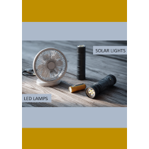 LED LIGHTS / TORCHES / SOLAR LIGHTS / FANS